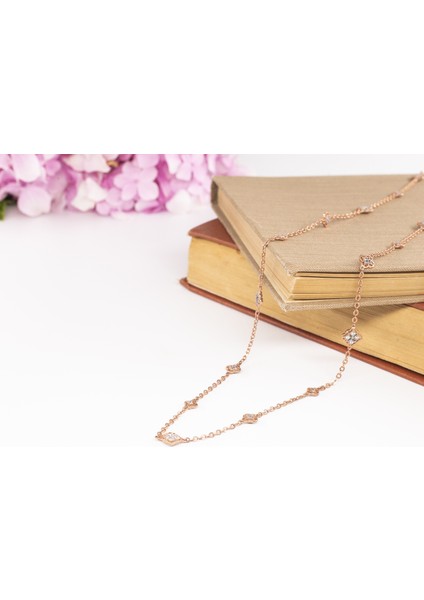 Pırlanta Kadın 925 Ayar Gümüş Swarovski Taşlı Kolye modelleri