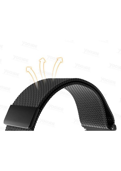 40-42 mm Akıllı Saatler Için 20 mm Manyetik Metal Kordon Kayış - KY14 fırsatları