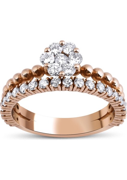 0,90 Karat Fantezi Yüzük