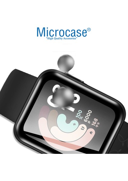 Xiaomi Mi Watch Lite Tam Kaplayan Kavisli Ekran Koruyucu 3D Pet Film - Siyah fırsatları