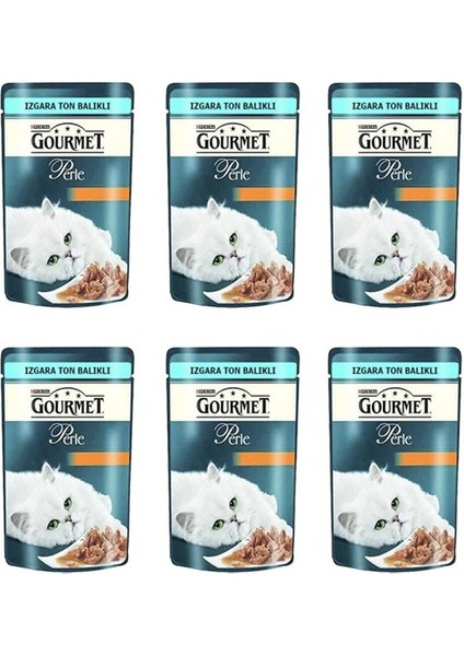 Perle Izgara Ton Balıklı Yaş Kedi Maması 85 gr x 6 Adet