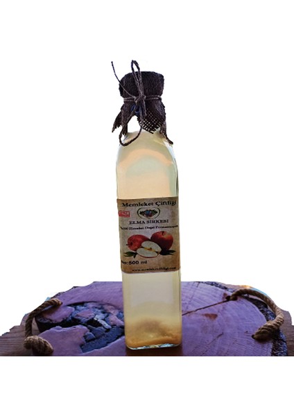 Fermantasyon Elma Sirkesi 500 ml Cam Şişe