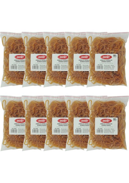 Geniş Kauçuk Paket Ambalaj Kasa Lastiği 180 x 3 mm 1000'LI