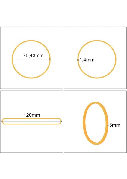 Geniş Kalın Kauçuk Paket Ambalaj Kasa Lastiği 120 x 5 mm 100'LÜ