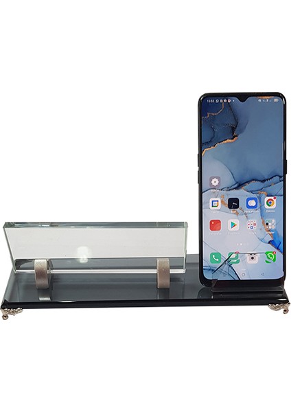 Masa Isimlik Büro Ofis Makam Telefonluklu Silver M539