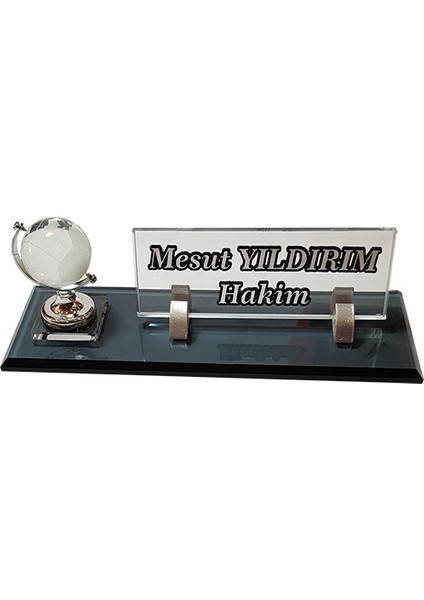 Isimlik Masalık Büro Ofis Isimlik M543 Dunya Silver
