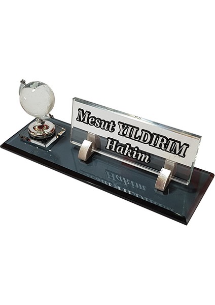 Isimlik Masalık Büro Ofis Isimlik M543 Dunya Silver