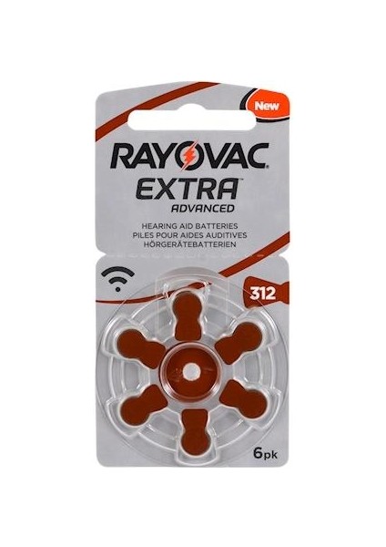 Extra Advanced 312 Numara PR41 Işitme Cihazı Pili 6'lı