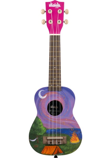 Ukadelic Soprano Ukulele (Happy Camper)