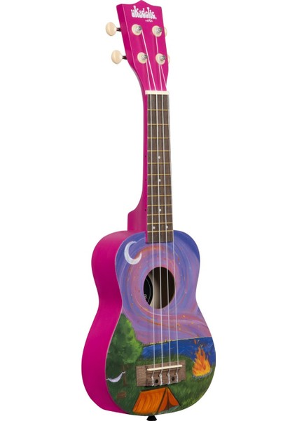 Ukadelic Soprano Ukulele (Happy Camper)