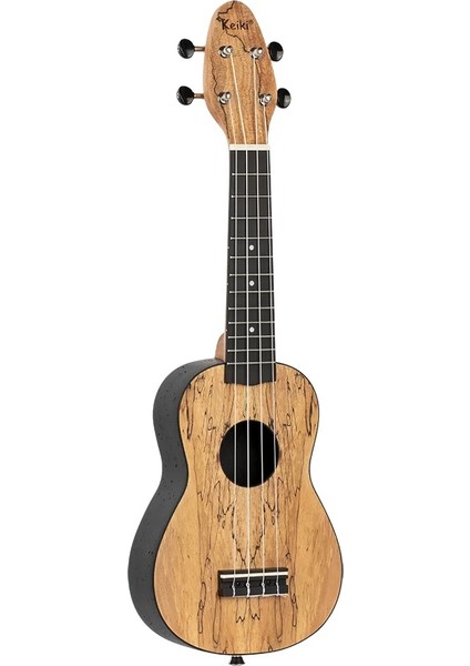 K3-SPM Keiki Soprano Ukulele Set (Spalted Maple)