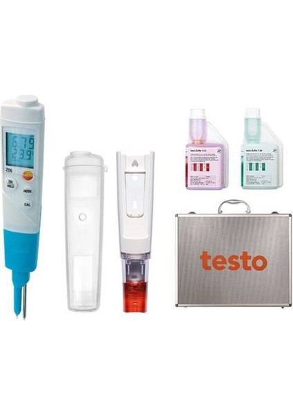 206 Ph2 Ph ve Sıcaklık Ölçer (Yarı-Katı Gıda) Çantalı Set