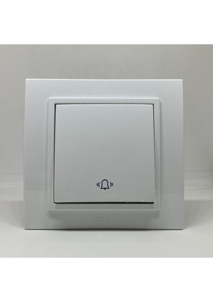 Zena Zil Butonu Anahtar Çerçeveli Kar Beyaz