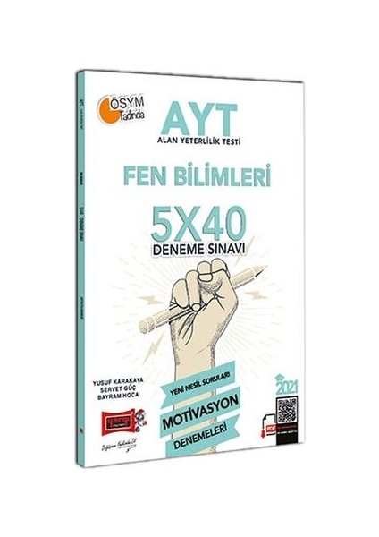 AYT 2021 Fen Bilimleri 5X40 Motivasyon Deneme Sınavı