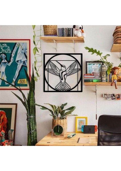 Hummingbird Metal Duvar Dekoru