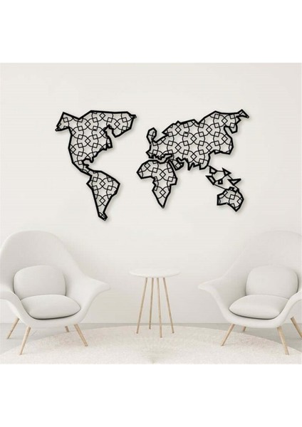 Xl Dünya Haritası Metal Duvar Dekoru fiyatları