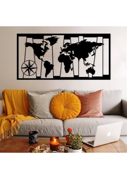 Dünya Haritası Metal Duvar Dekoru fırsatları