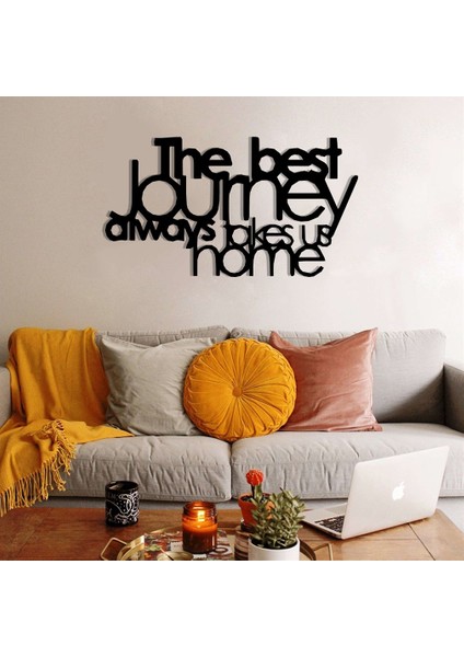 The Best Journey Duvar Yazısı Metal Tablo