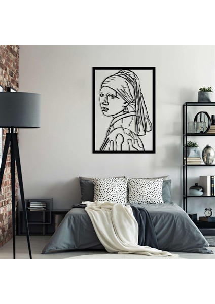 Girl With A Pearl Earring Metal Duvar Dekoru
