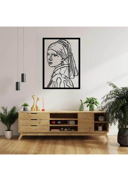 Girl With A Pearl Earring Metal Duvar Dekoru modelleri