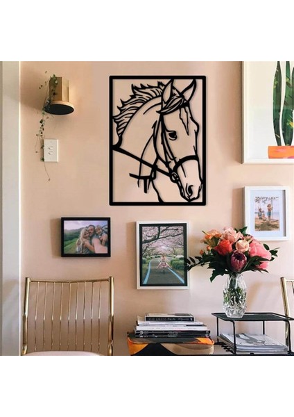 Horse Maxpamser Metal Duvar Dekoru