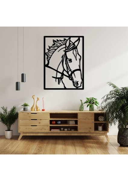Horse Maxpamser Metal Duvar Dekoru