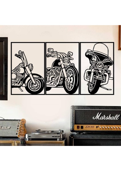 3'lü Motor Metal Duvar Dekoru fiyatları