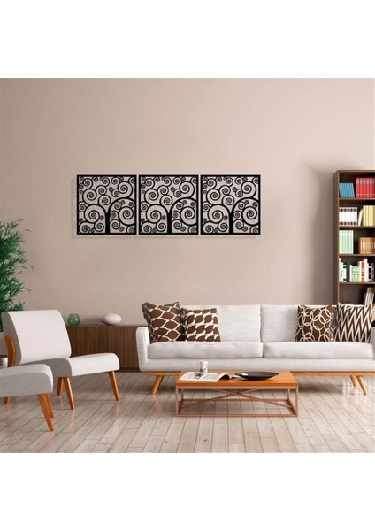 Minimalist Ağaç Metal Duvar Dekoru