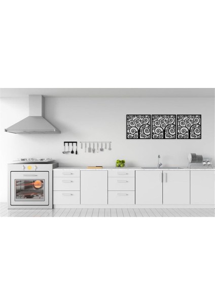Minimalist Ağaç Metal Duvar Dekoru