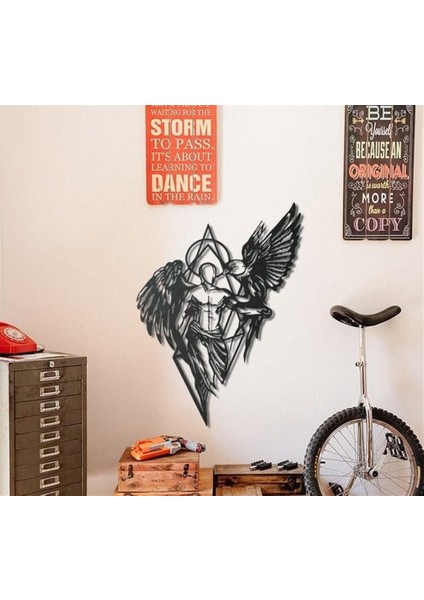 Melek Metal Duvar Dekoru