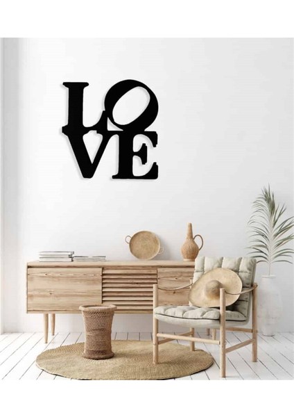 Love Metal Duvar Dekoru