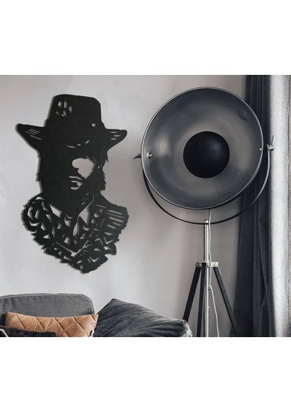 Kovboy Metal Duvar Dekoru