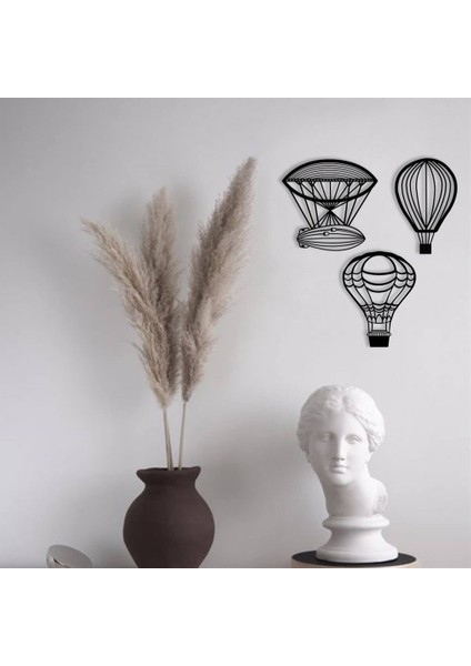 Uçan Balonlar Metal Duvar Dekoru