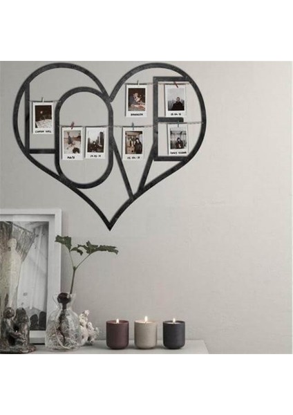 Aşk Çerçevesi Metal Duvar Dekoru