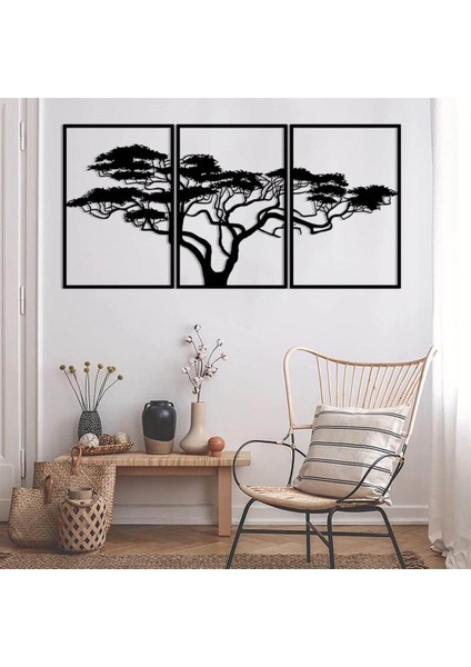 Afrika Ağacı Metal Duvar Dekoru