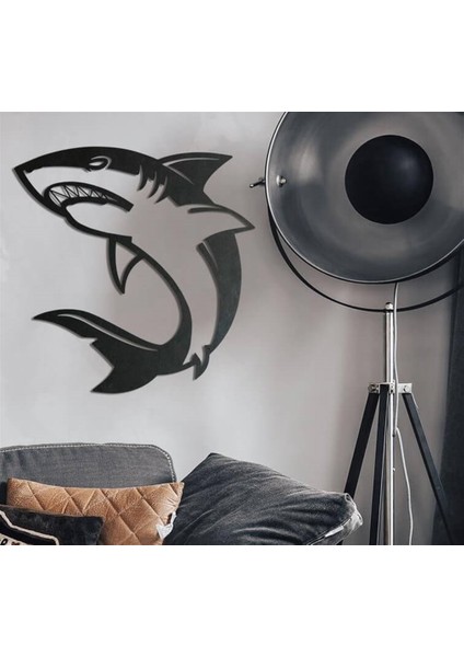 Köpekbalığı Metal Duvar Dekoru