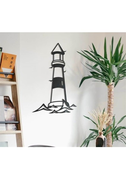 Deniz Feneri Metal Duvar Dekoru