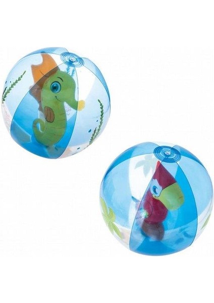 Oyun Set- Bestway 51CM.IÇI Papağan ve Denizatı Top