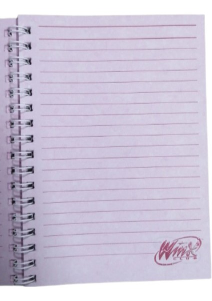 Winx Club Spiralli A6 Karton Kapak Not Defteri 80 Yaprak Çizgili