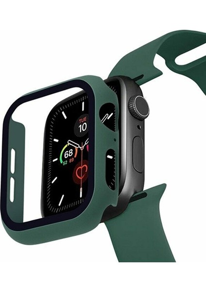 Apple Watch Uyumlu 4-5-6 40 mm Silikon Kordon Kayış ve Ekran Koruyucu Kılıf modelleri