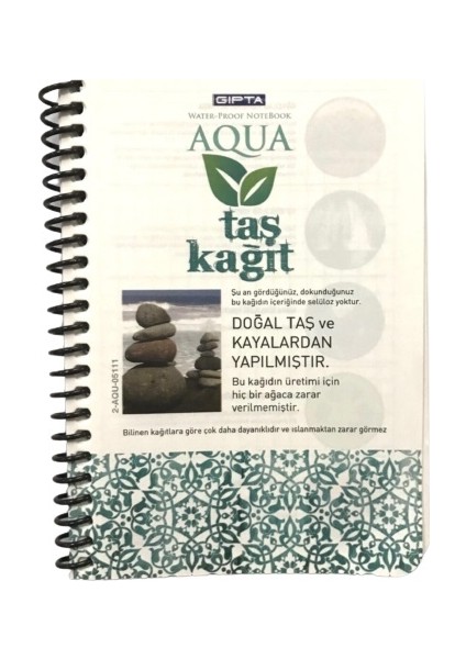 Açık Mavi Aqua Neon Su Geçirmez Taş Kağıt A6 80 Yaprak Çizgili fiyatları