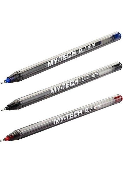 Tükenmez Kalem Mavi Siyah 3 Renkli Paket Kırmızı 0.7mm Pensan My-Tech Tükenmez Kalem 0.7mm Pensan 2240