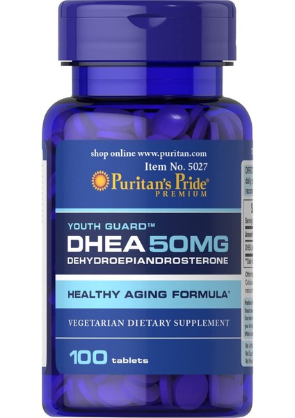 Puritans Pride Dhea 50 Mg 100 Tablet