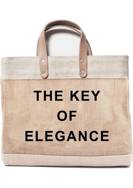 Jüt Hasır Petıte Plaj Çantası ( The Key Of Elegance)