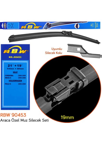 90453 Seat Cordoba 2006-2009 Ön Silecek Takımı