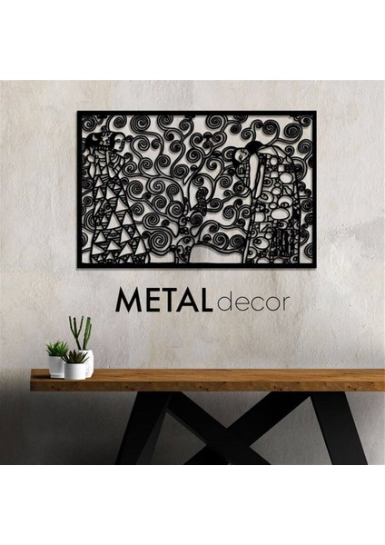 Gustav Klimt Metal Duvar Dekoru