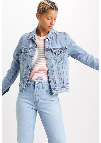 Original Trucker All İndigo Kadın Trucker