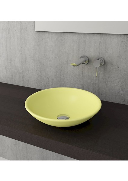 Venezıa Çanak Lavabo 40 cm - Mat Sarı