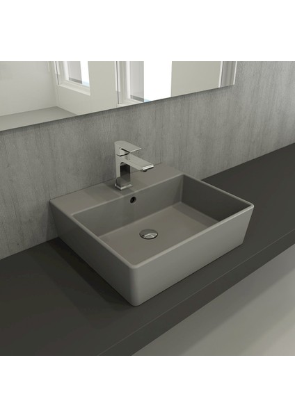 Bocchi Milano Lavabo 50 cm - Mat Gri 1216-006-0126