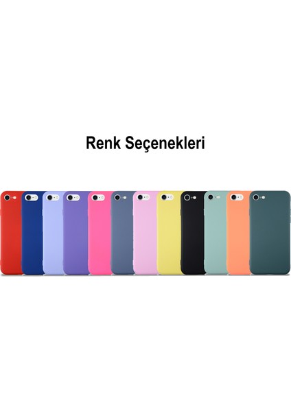 Caseworld Apple iPhone 7 Kapak Içi Kadife Lansman Silikon Kılıf - Turuncu